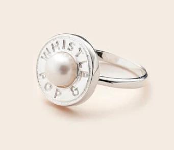 Whistle & Pop - Vow Valley Pearl Ring - Size 56