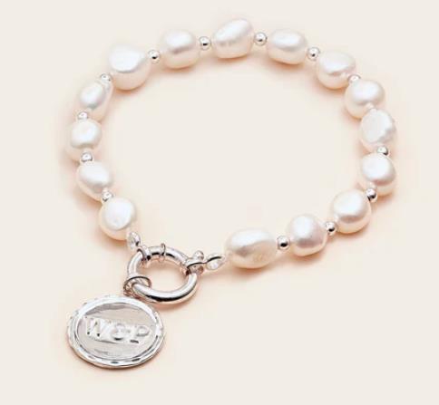 Whistle & Pop - High Country Pearl Bracelet W&P Charm