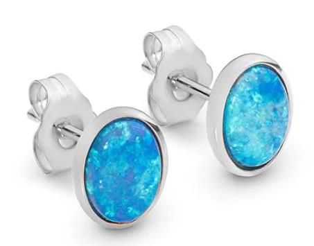 Solid Opal Studs