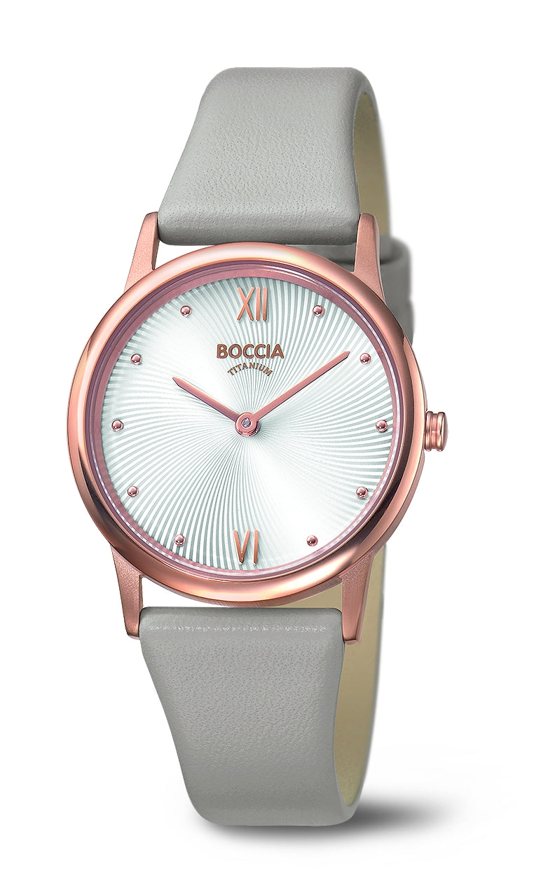 Boccia Titanium Rose Swirl Dial