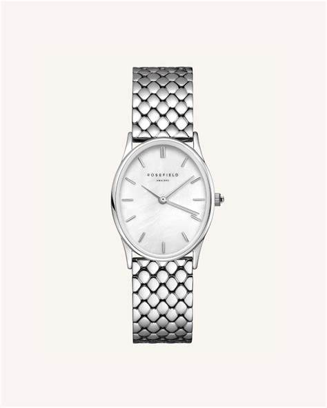 Rosefield - Oval White Mother Of Pearl Dial