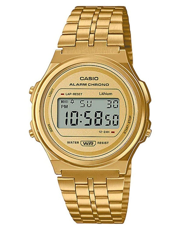 Casio - Vintage Digital Gold Plated Watch