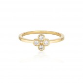Georgini - Stellar Lights Gold Plated Twinkle Ring - Size 7