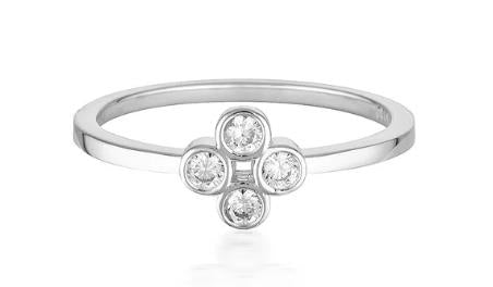 Georgini - Stellar Lights Silver Twinkle Ring - Size 10
