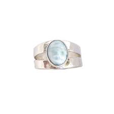 Caja - Stg Udawala Larimar Ring - Size 9