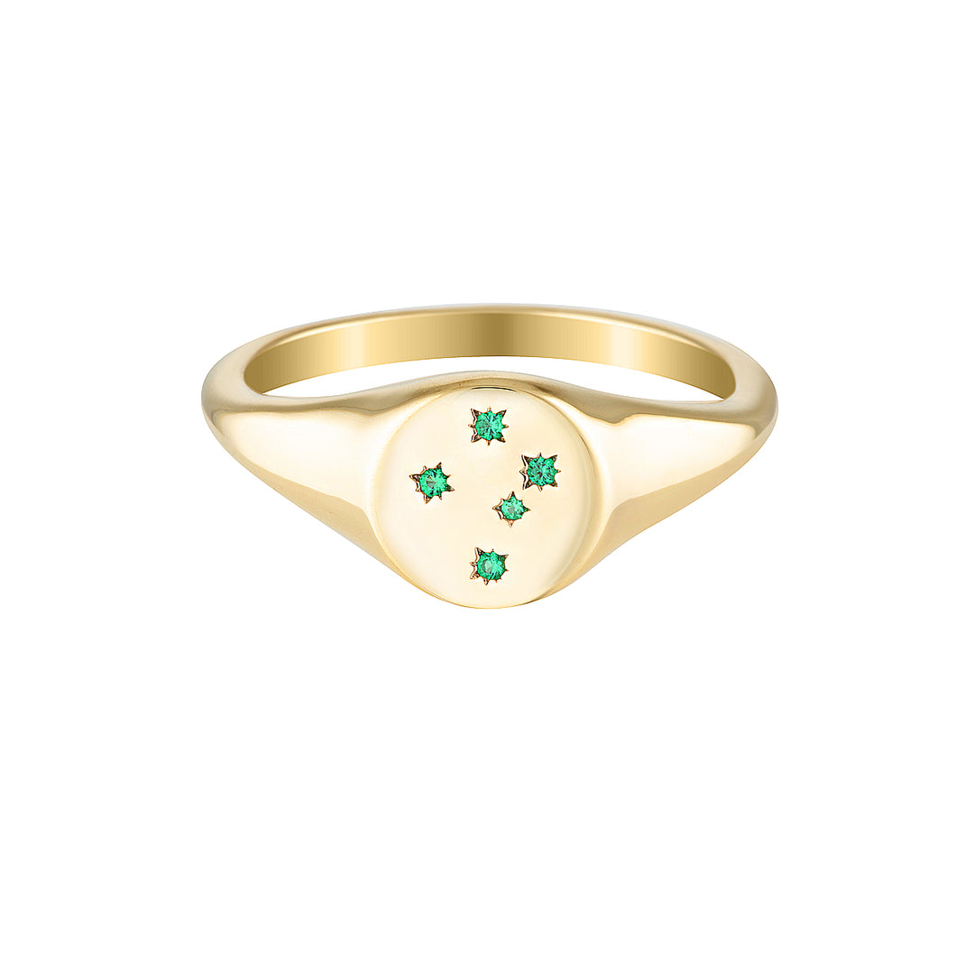 Georgini - Commonwealth Southern Cross Ring - Gold Plated -Size 9