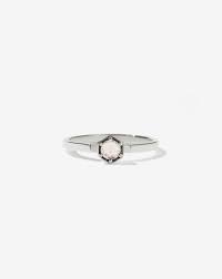 Meadowlark - Hexagon Soliatire - Stg Silver/Morganite