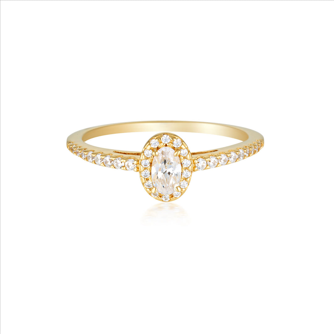 Georgini - Aurora Glow Ring - Gold Plated - Size 8