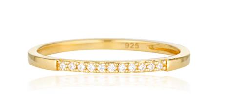Georgini - Spring Sorbet Frosty Ring - Gold Plated - Size 8
