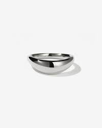 Meadowlark - Claude Band - Plain - Stg Silver - Size 7.5