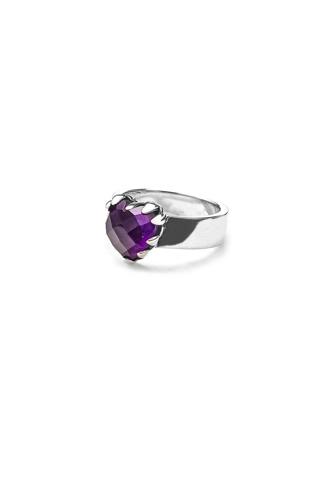Stolen Girlfriends Club - Love Claw Ring - Dark Amethyst - Size N