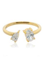 Georgini - Chic Noel Toi Et Moi Ring Gold Plated - Size 7