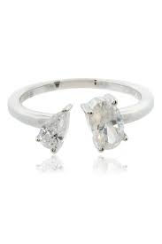 Georgini - Chic Noel Toi Et Moi Ring Silver - Size 9