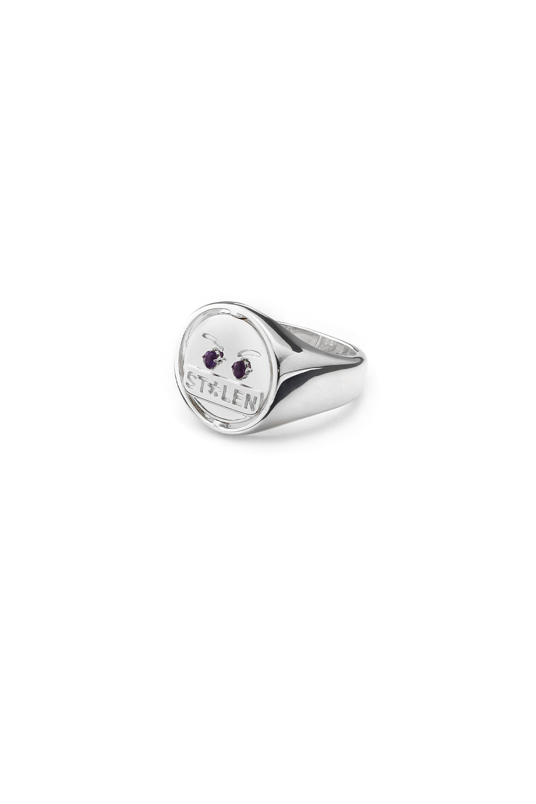 Stolen Girlfriends Club - Mixed Emotions Sovereign Ring - Stg Silver - Size S