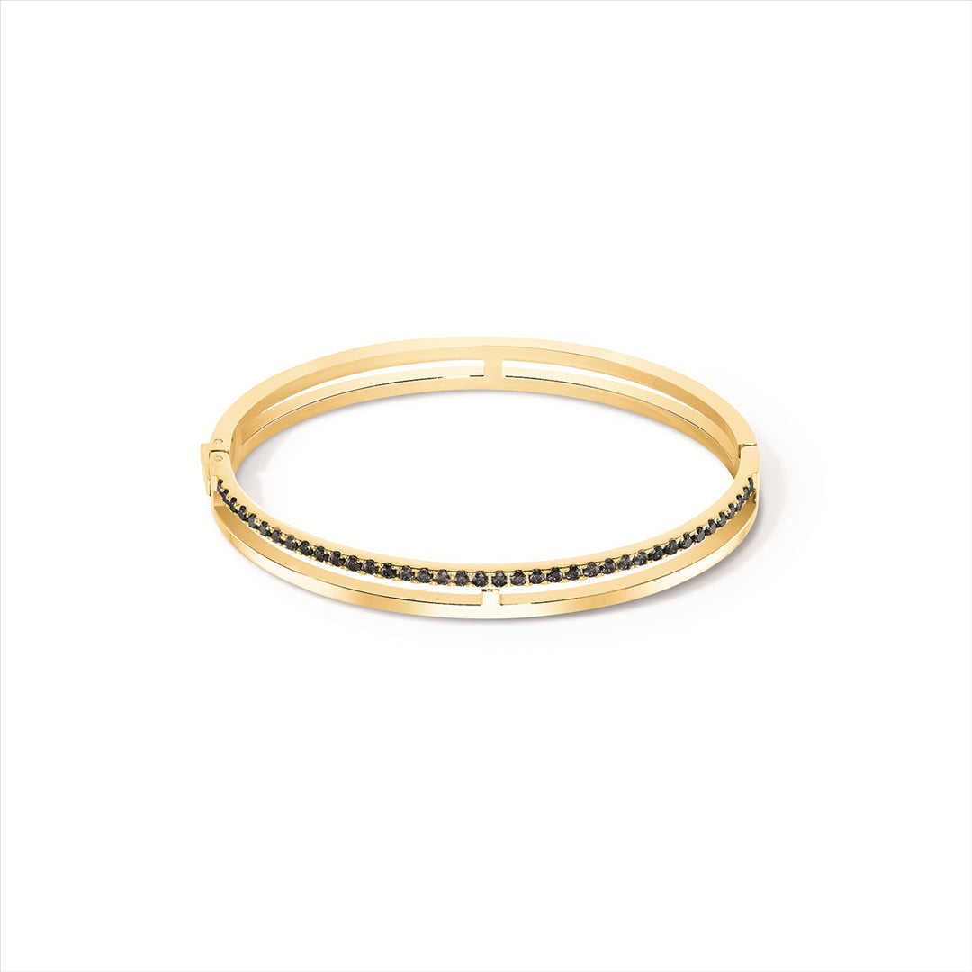 Coeur de Lion - Eternal Unity Bangle - Gold/Black - 19cm