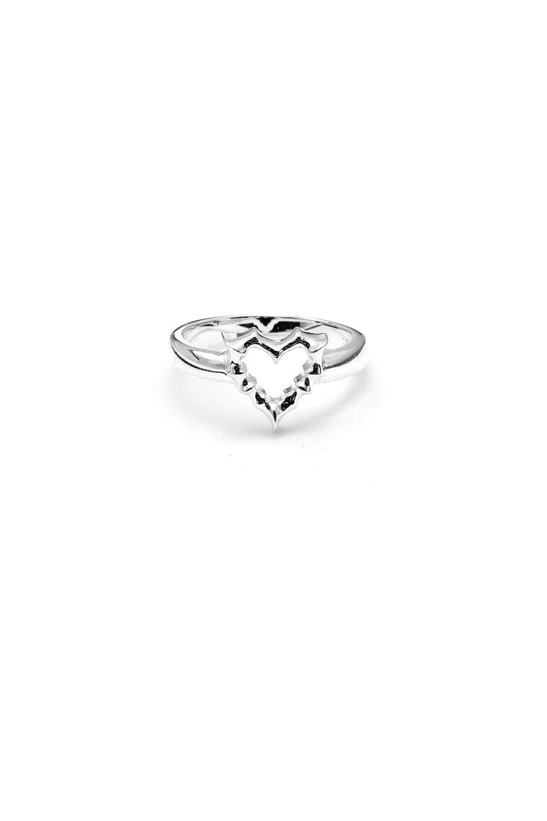 Stolen Girlfriends Club - Jagged Heart Mini Ring - Size Q