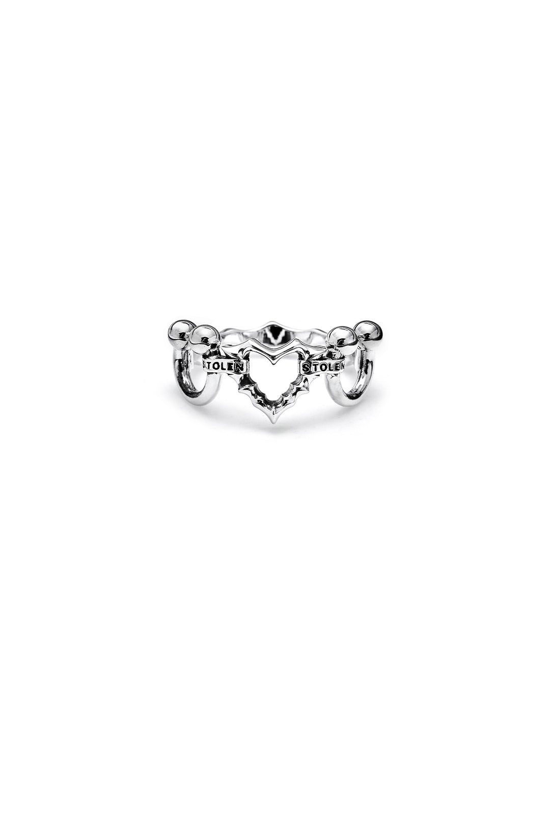 Stolen Girlfriends Club - Punk Jagged Heart Ring - Size S