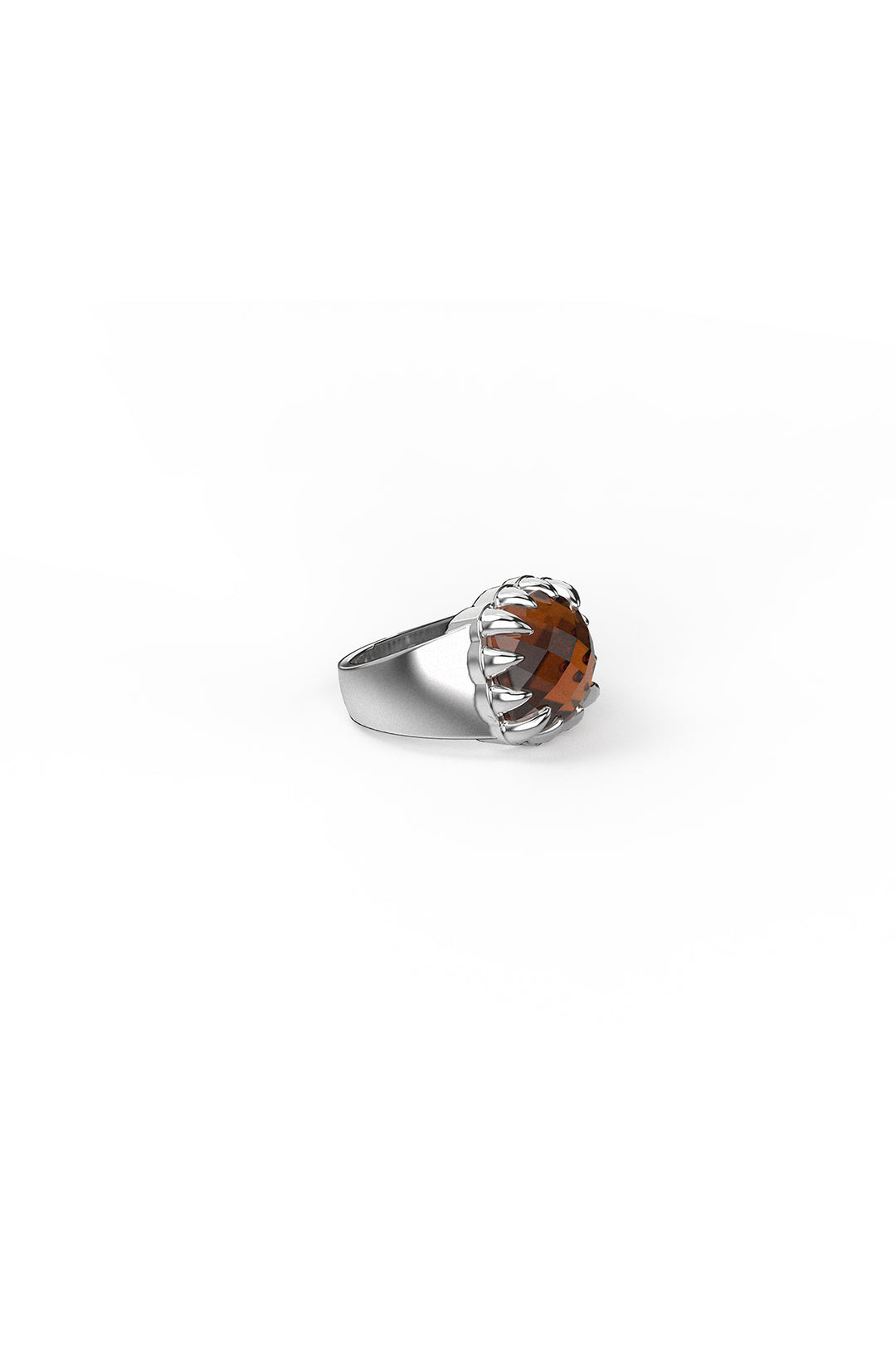 Stolen Girlfriends Club - Claw Ring - Stg Silver/Orange Citrine - Size S