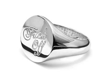 Stolen Girlfriends Club - Warm Welcome Signet Ring - Size Q