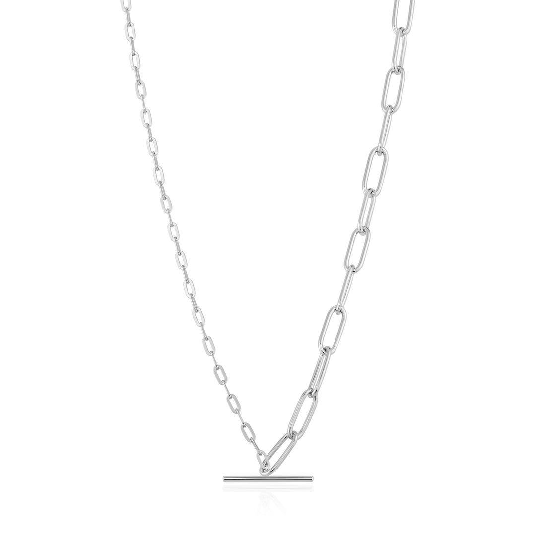 Ania Haie - Chain Reaction Mixed Link T-Bar Necklace