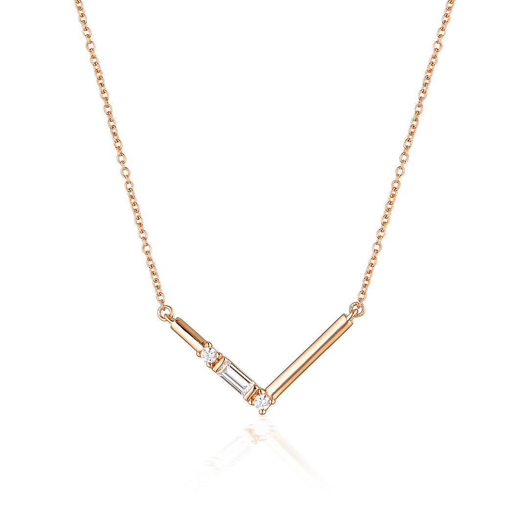 Georgini - The Layered Edit Tiga Necklace - Rose Gold Plated