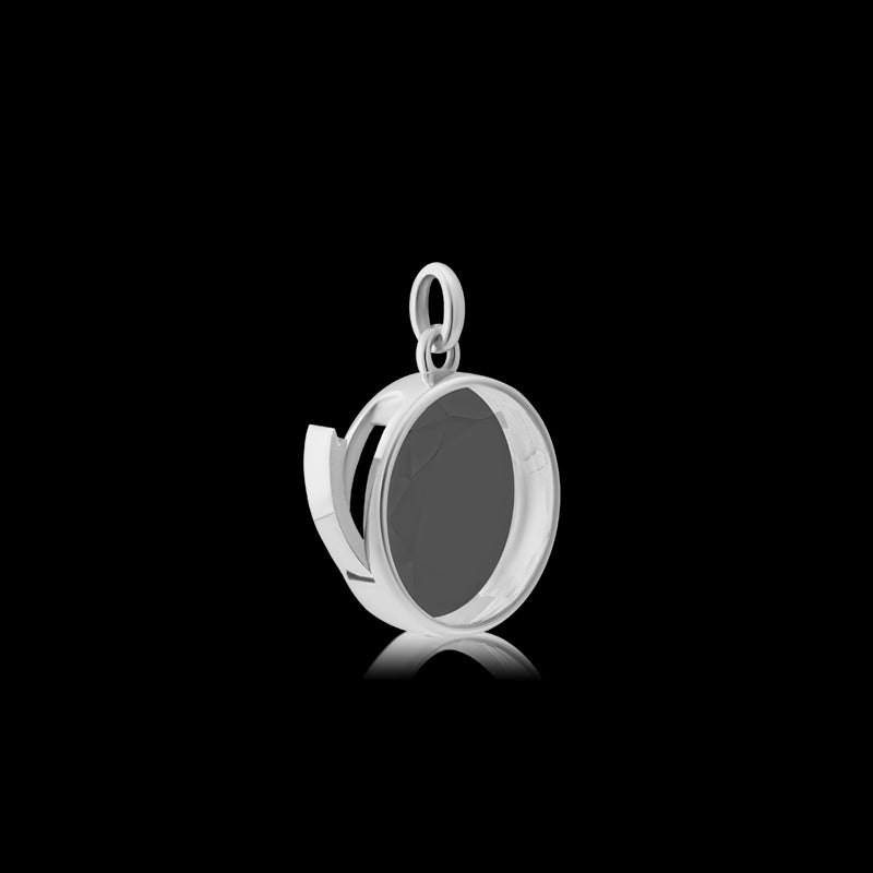 Stow - Faceted Medium Locket - Stg Silver