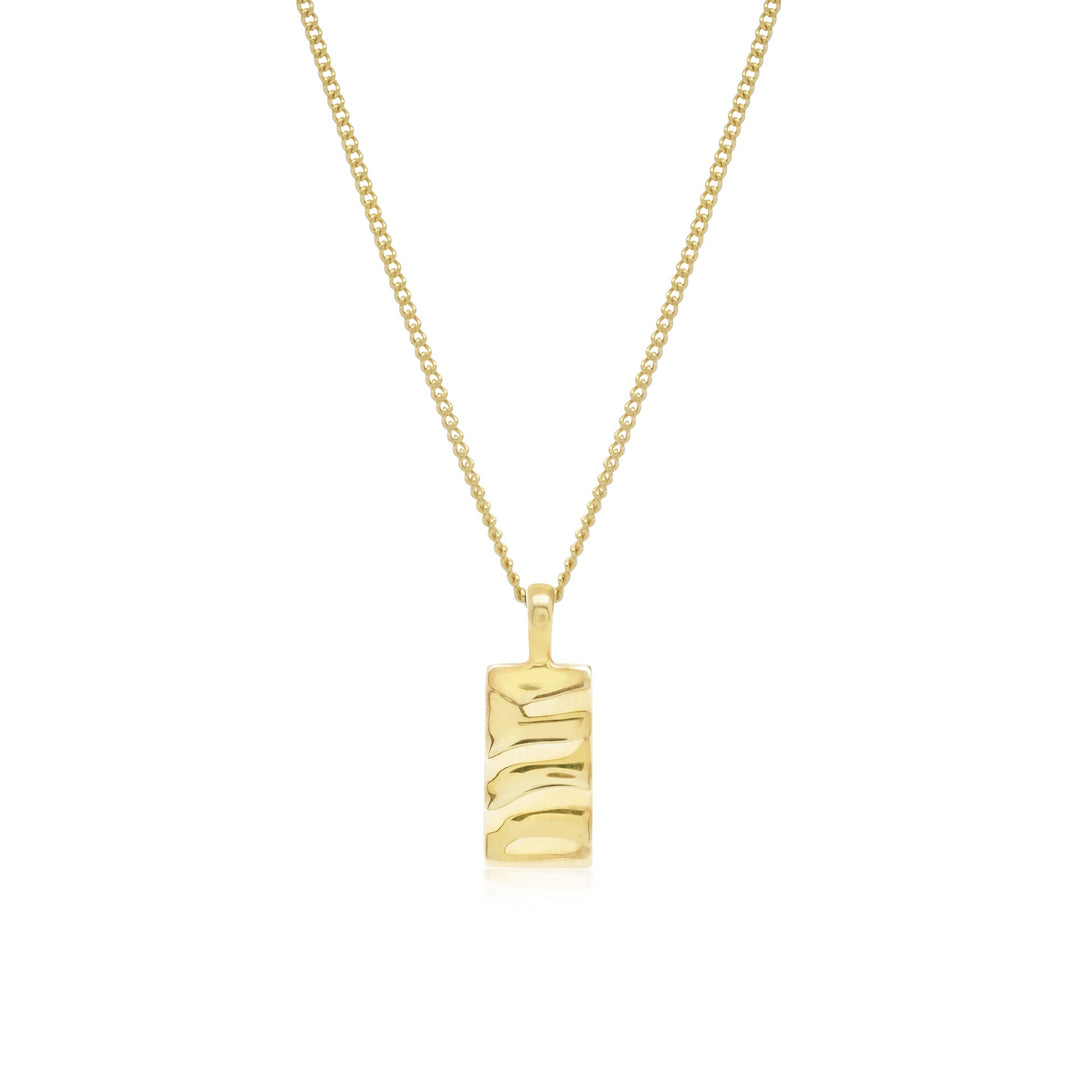 Caja - Isla Rectangle Necklace - Gold Plated
