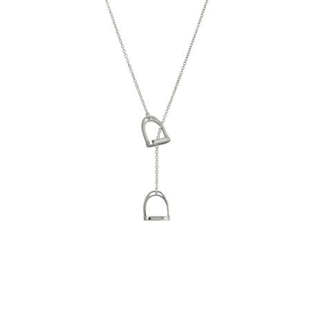 Evolve - Stg Silver Stirrups Necklace (Balance)