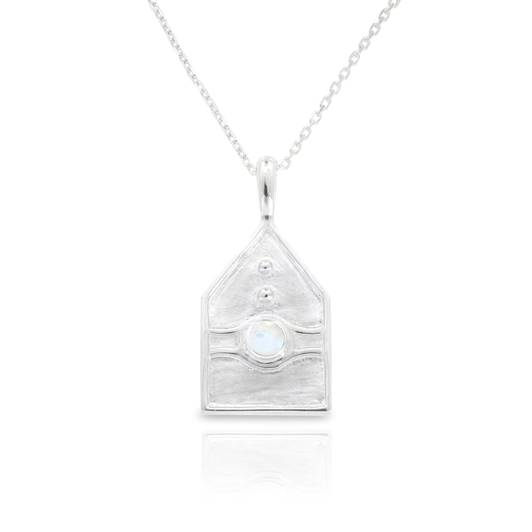 Tonimay - Athens Amulet Silver Moonstone Necklace