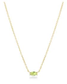 Caja - Gold Plated Peridot Necklace