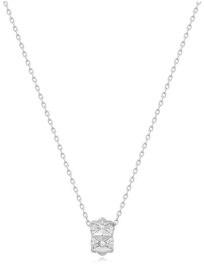 Ania Haie - Silver Geometric Sparkle Pendant Necklace