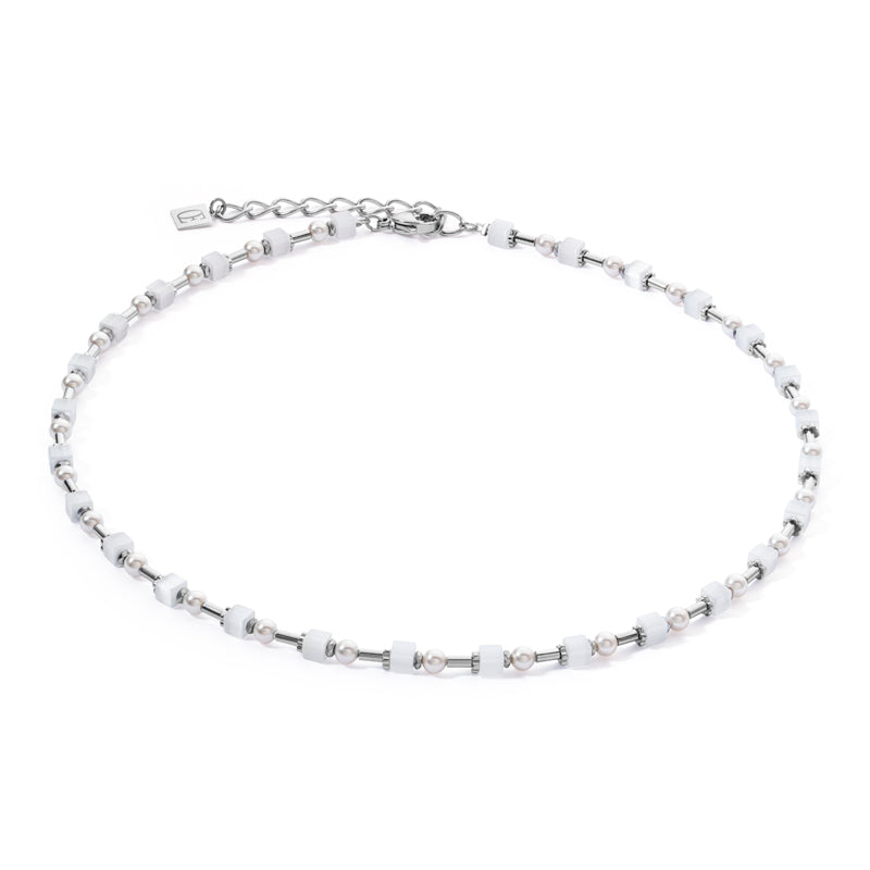 Coeur de Lion Necklace - Elegance Necklace Crystal Pearl Hematite