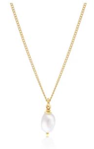 Caja - Margot Pearl Necklace - Gold Plated
