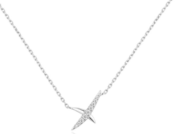 Ania Haie - Silver Pave Kiss Necklace