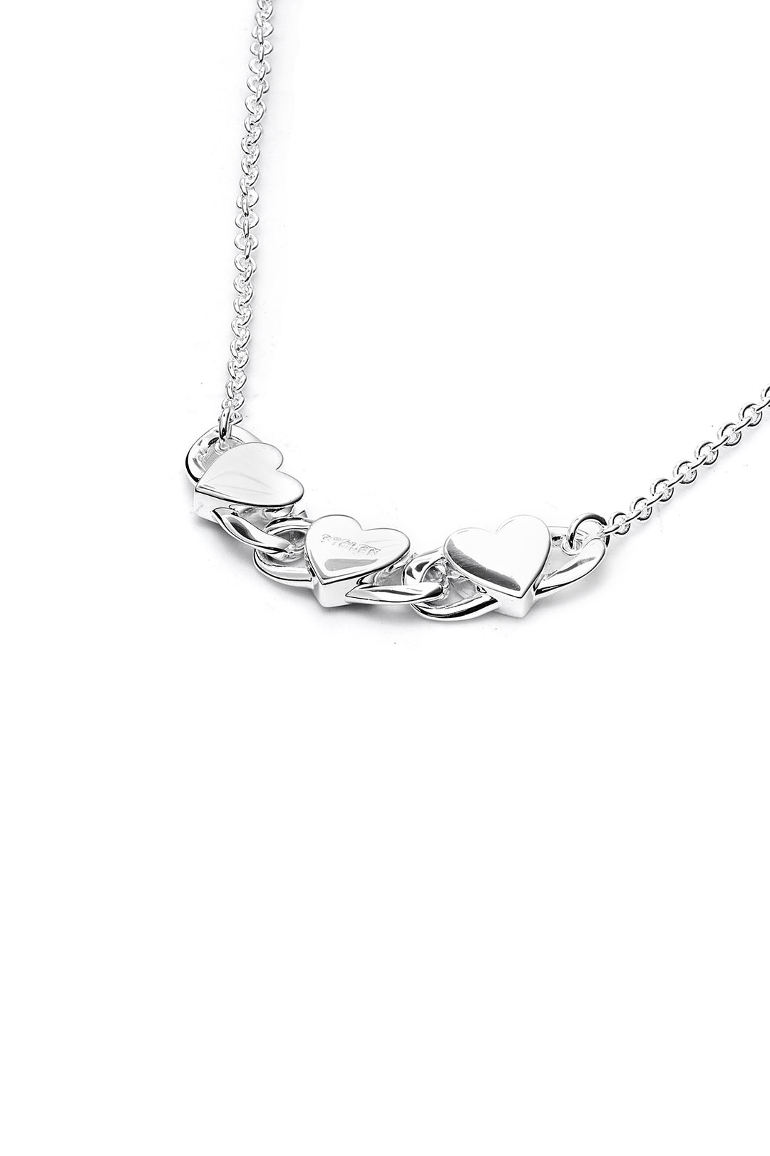 Stolen Girlfriends Club - Triple Heart Love Chain Necklace