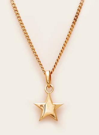 Whistle & Pop - Trailblazer Bright Star Necklace - Gold Plated