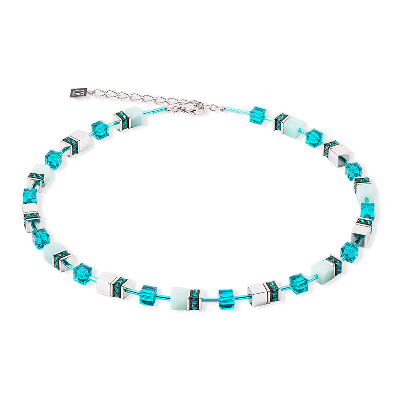Coeur de Lion Necklace - GeoCube Amazonite Turquoise