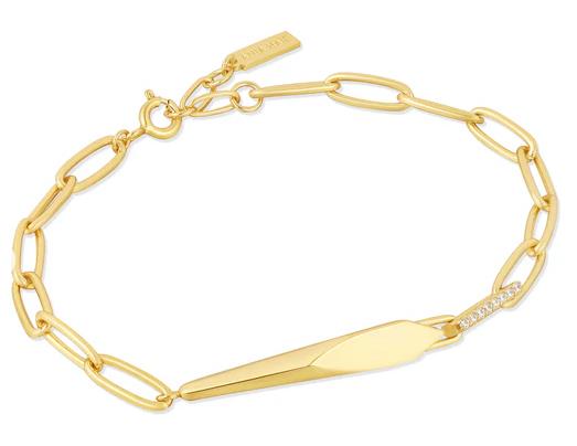Ania Haie - Gold Plated Geometric Chunky Chain Bracelet