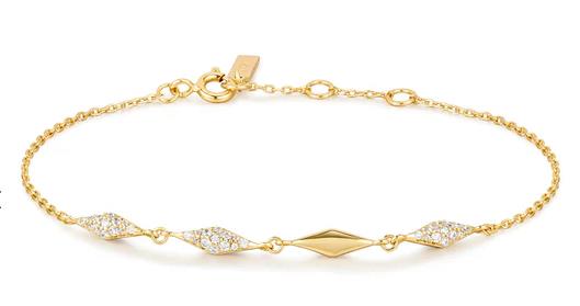 Ania Haie - Dusk Gold Plated Multi Cz Bracelet