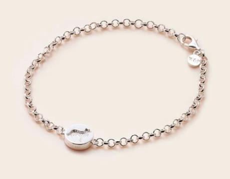 Whistle & Pop - High Country Sheepdog Pendant Bracelet - Stg Silver