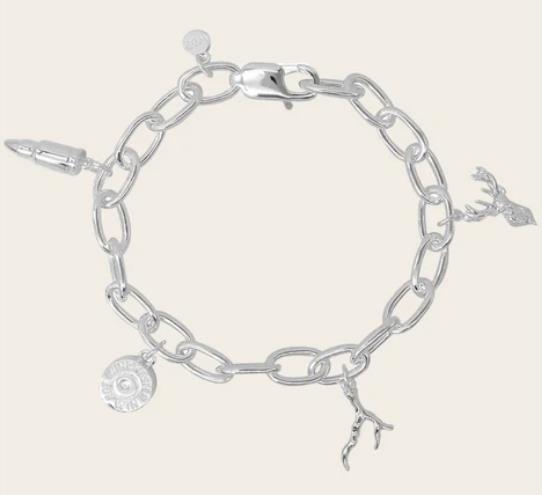 Whistle & Pop - Heritage Hunter’s Heart Charm Bracelet