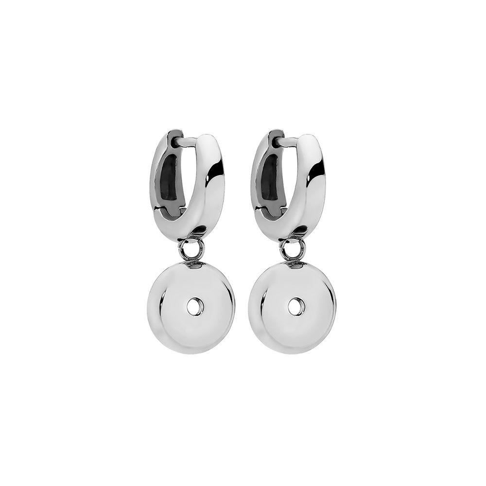 Qudo - Interchangeable Drop Earrings - Stainless Steel