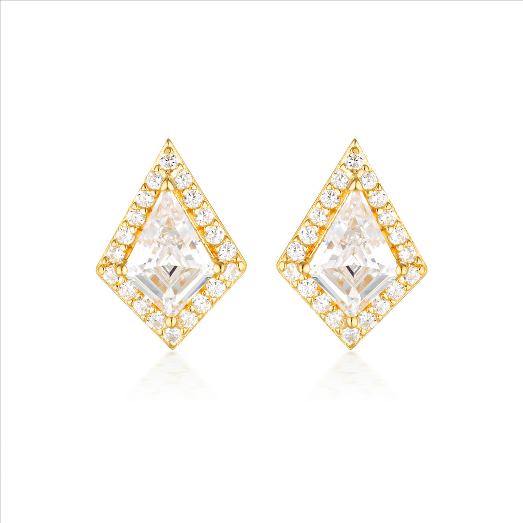 Georgini - Rock Star Shield Earrings - Gold Plated