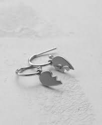Meadowlark - Broken Heart Signature Hoops - Stg Silver