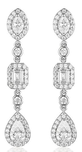 Georgini - Spring Sorbet Pina Colada Earrings - Silver