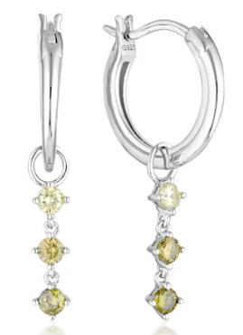 Georgini - Spring Sorbet Matcha Magic Earrings Multi Coloured - Silver