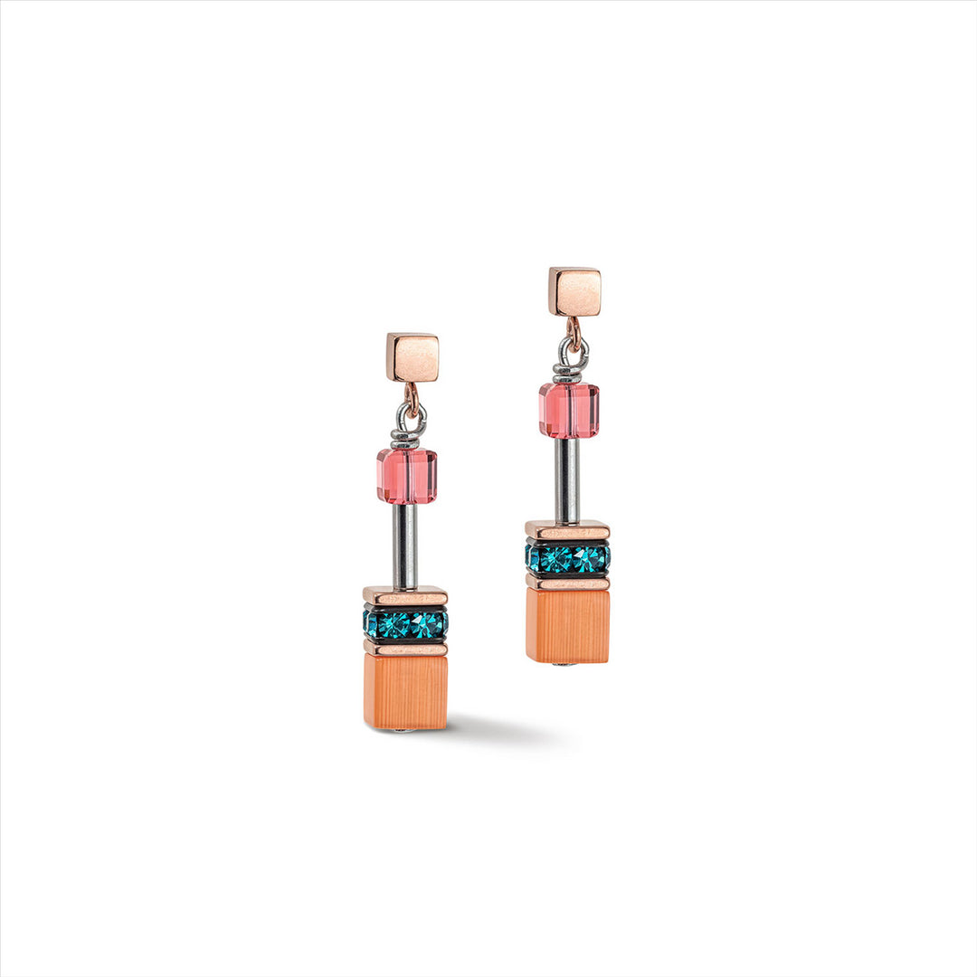 Coeur de Lion Earrings - Geo Cube Iconic Multicolour