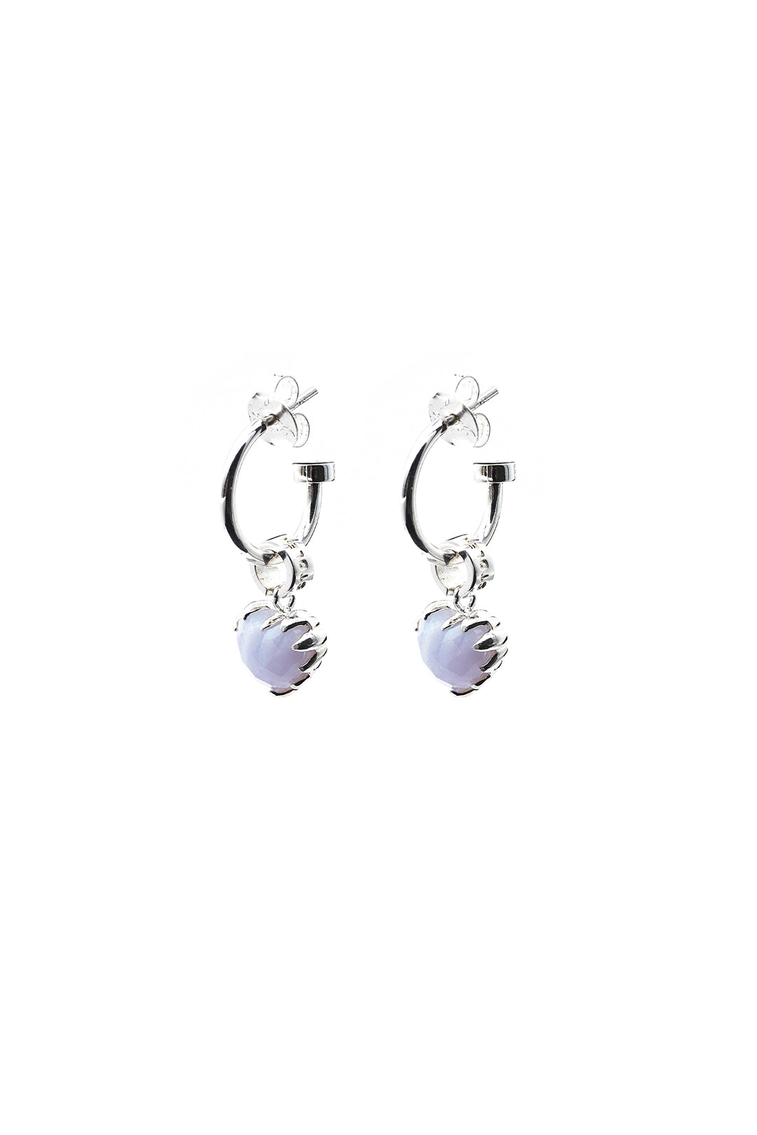 Stolen Girlfriends Club - Love Anchor Earrings - Stg Silver & Blue Lace Agate