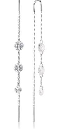 Georgini - Mirage Ethereal Threader Earrings - Silver