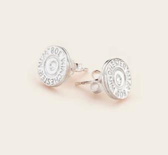 Whistle & Pop - 308 Bullet Studs - Stg Silver